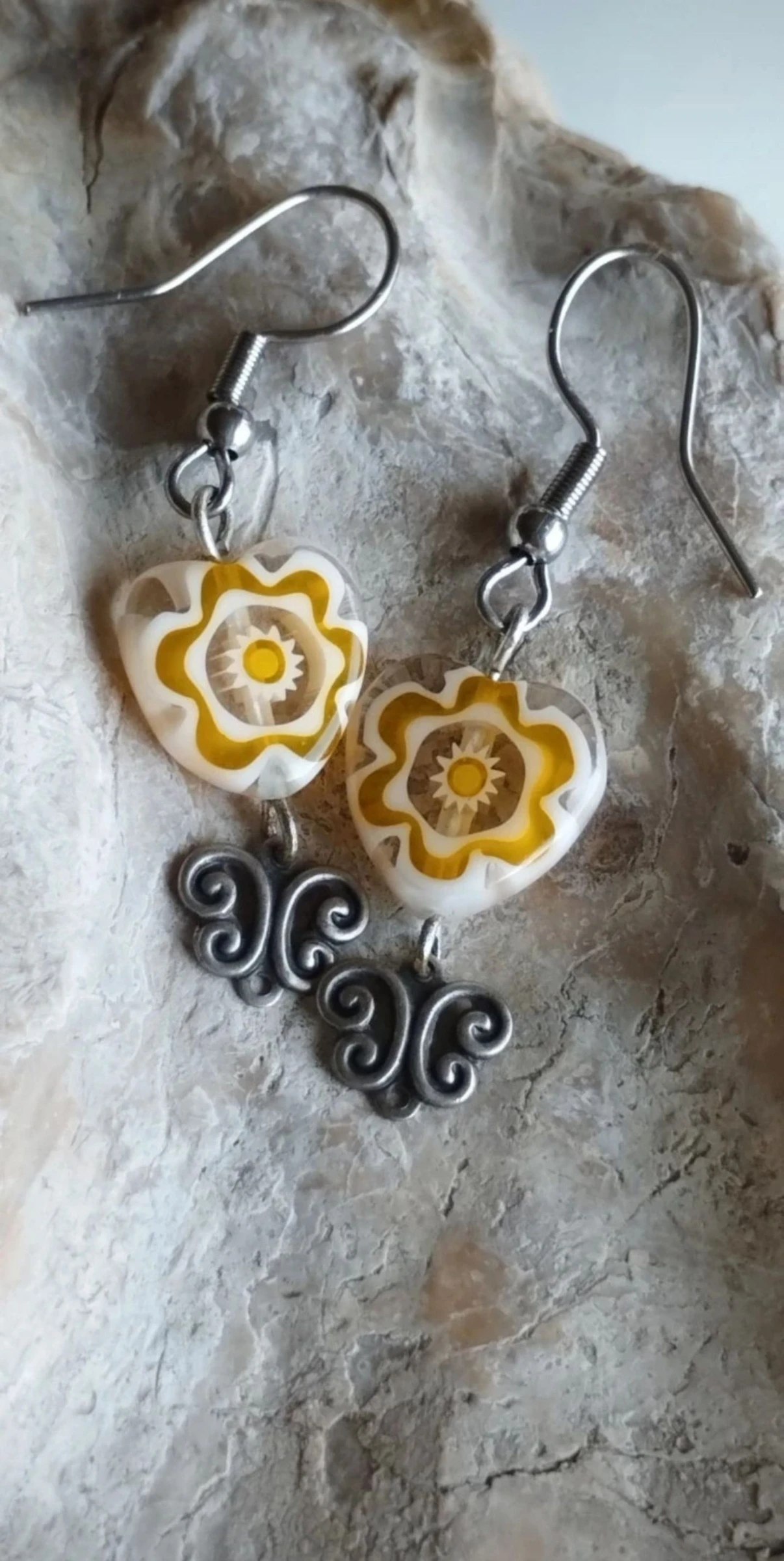💛🎁🦋Lindos Pendientes de Murano y Acero Inoxidable🦋🎁💛 – photo 6